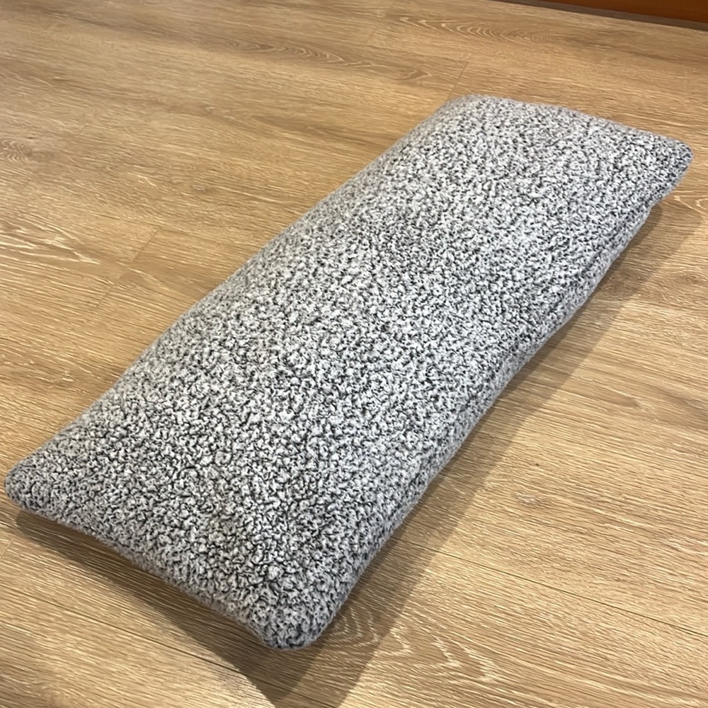 Simons Long Gray Sherpa Decorative Pillows (2 pack)